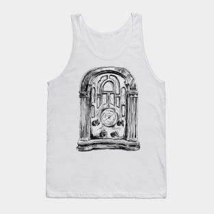 Vintage Radio Print Tank Top